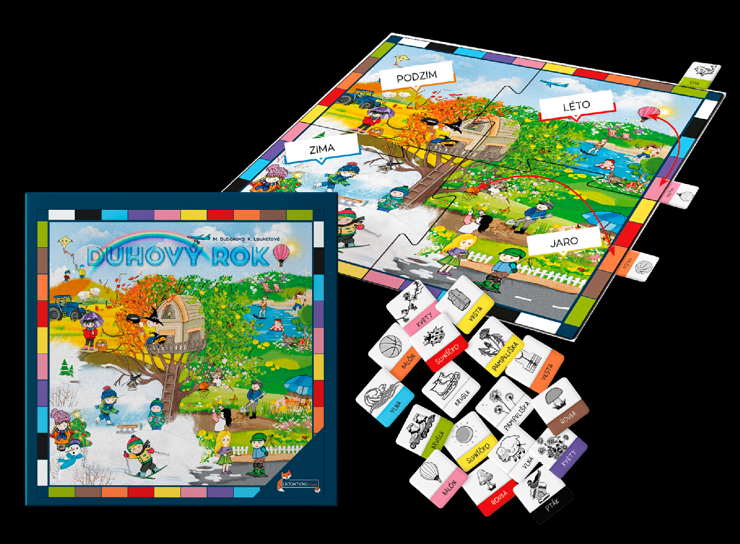 Didakticka hra Duhový rok Obrázek