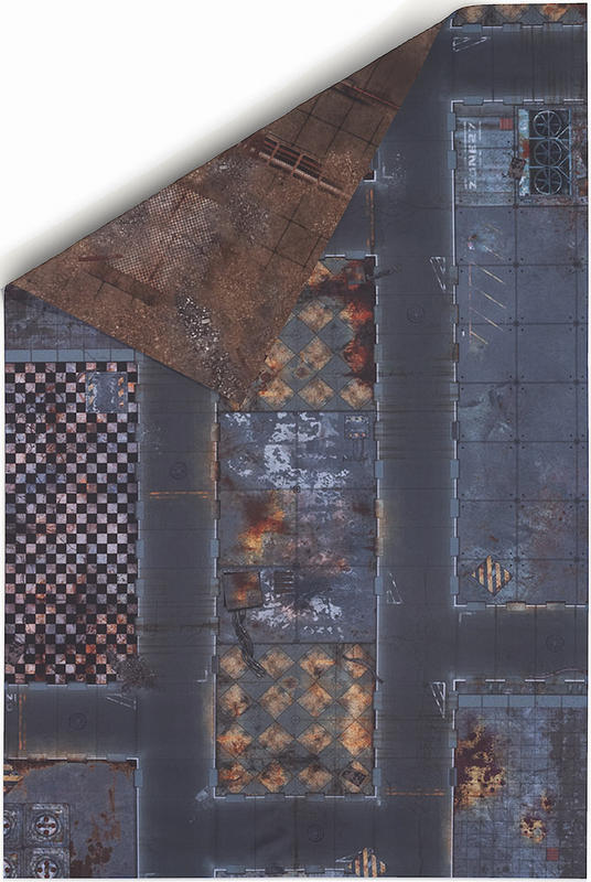 Levně Gamemat.eu Oboustranná herní podložka 6'x4' (183 x 122cm) - různé motivy Barva: Quarantine Zone & Fallout Zone
