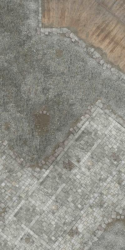 Gamemat.eu Herní podložka 6'x3' (183 x 91,5 cm) - různé motivy Barva: Medieval Town (6'x3' Battle mat)