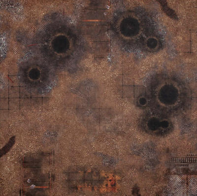 Levně Gamemat.eu Herní podložka 4'x4' (122 x 122 cm) - různé motivy Barva: Fallout zone