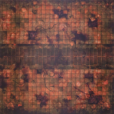 Levně Gamemat.eu Herní podložka 4'x4' (122 x 122 cm) - různé motivy Barva: Necropolis
