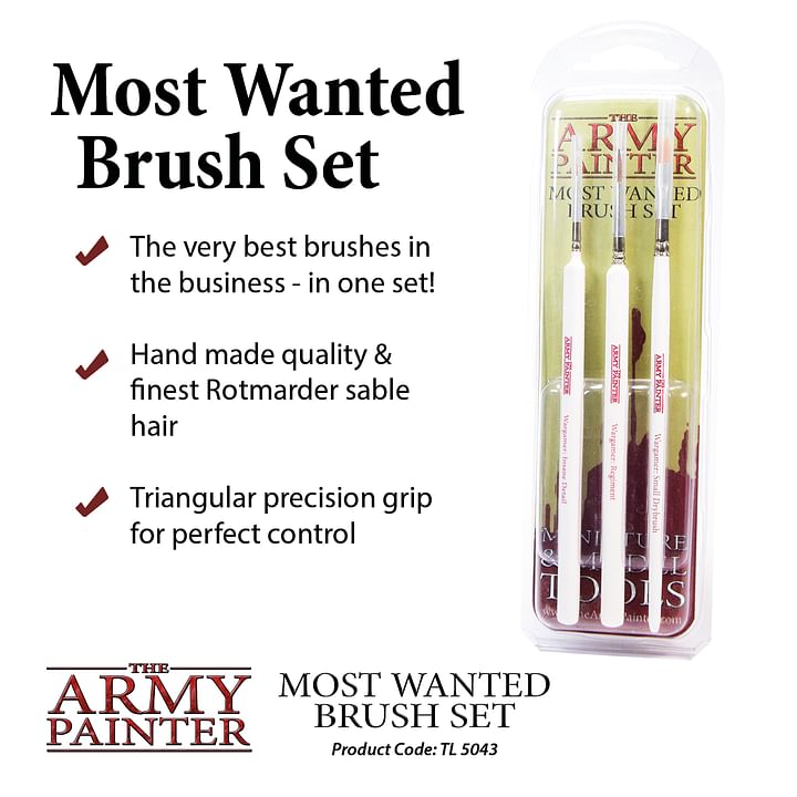 Army Painter: Most Wanted Brush Set