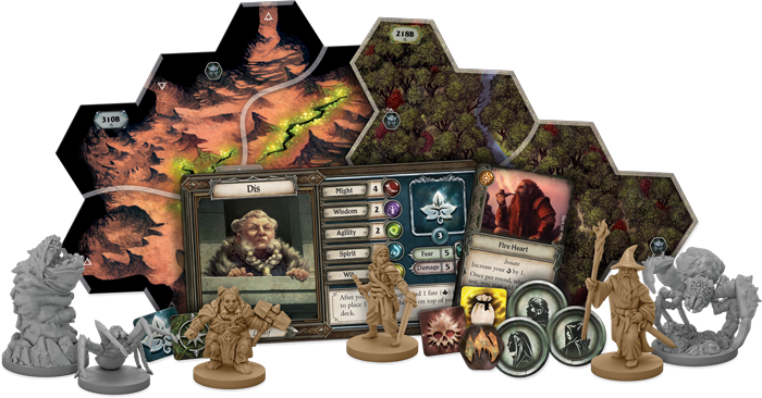 Fantasy Flight Games The Lord of the Rings: Journeys in Middle-Earth Shadowed Paths Expansion Obrázek