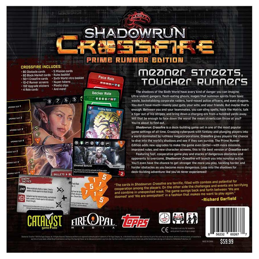 Catalyst Game Labs Shadowrun: Crossfire Prime Runner Obrázek