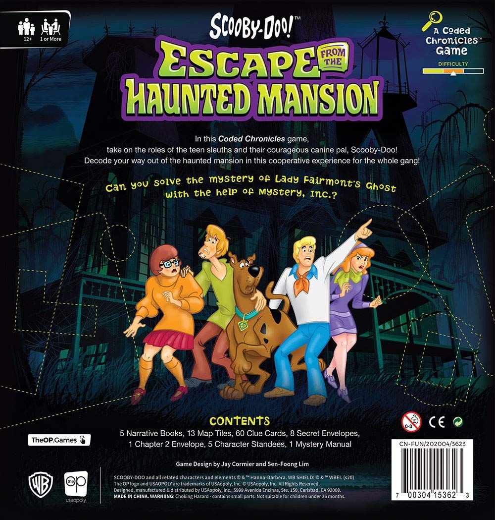 USAopoly Scooby-Doo: Escape from the Haunted Mansion - A Coded Chronicles Game Obrázek