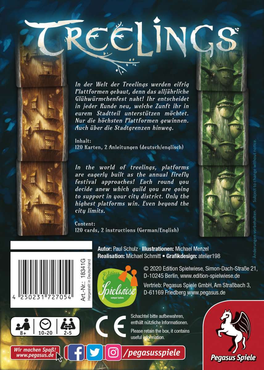 Pegasus Spiele Treelings EN/DE Obrázek