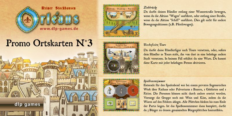 dlp Games Orléans: Ortskarten Promo Edition 3