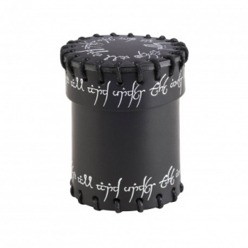 Q-Workshop Elvish Black Leather Dice Cup (+ 2 kostky)