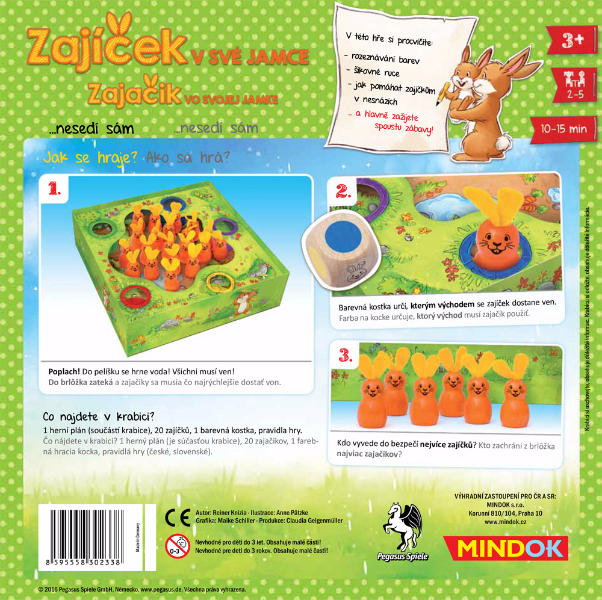 Mindok Zajíček v své jamce Obrázek