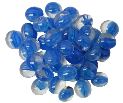 Levně Chessex Skleněné žetony - Gaming Glass Stones (různé barvy) Barva: Catseye Dark Blue