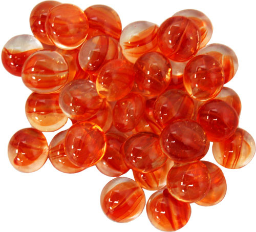 Levně Chessex Skleněné žetony - Gaming Glass Stones (různé barvy) Barva: Catseye Red