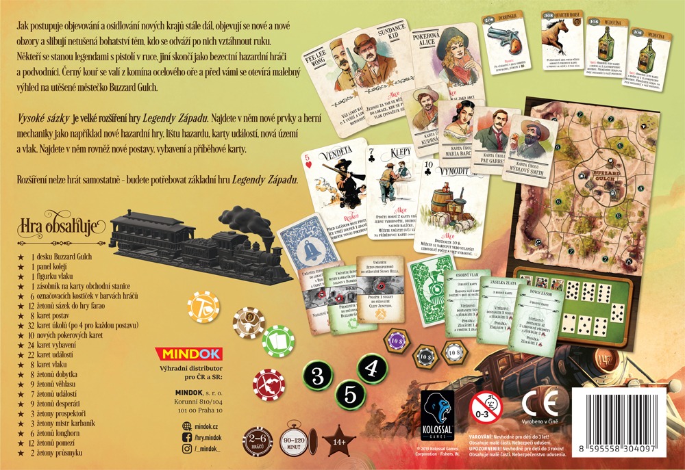 Mindok Legendy Západu: Vysoké sázky Obrázek