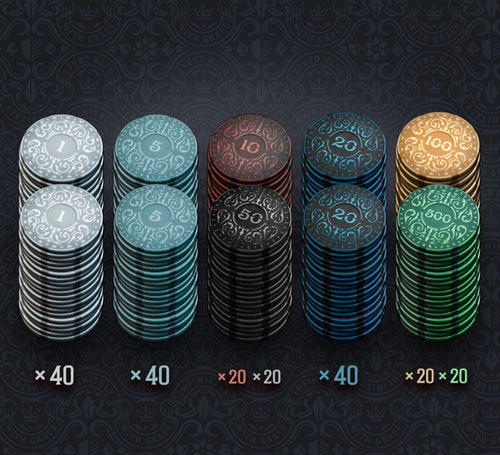 Roxley Games Iron Clays 200 Printed box with chips Obrázek