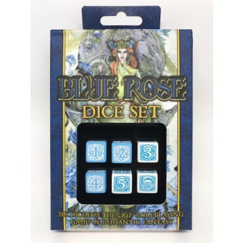 Q-Workshop Blue Rose Dice Set