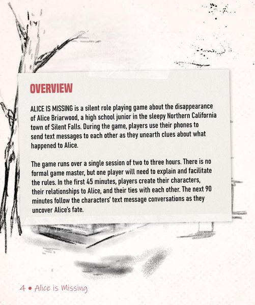 Renegade Games Alice Is Missing - A Silent RPG Obrázek