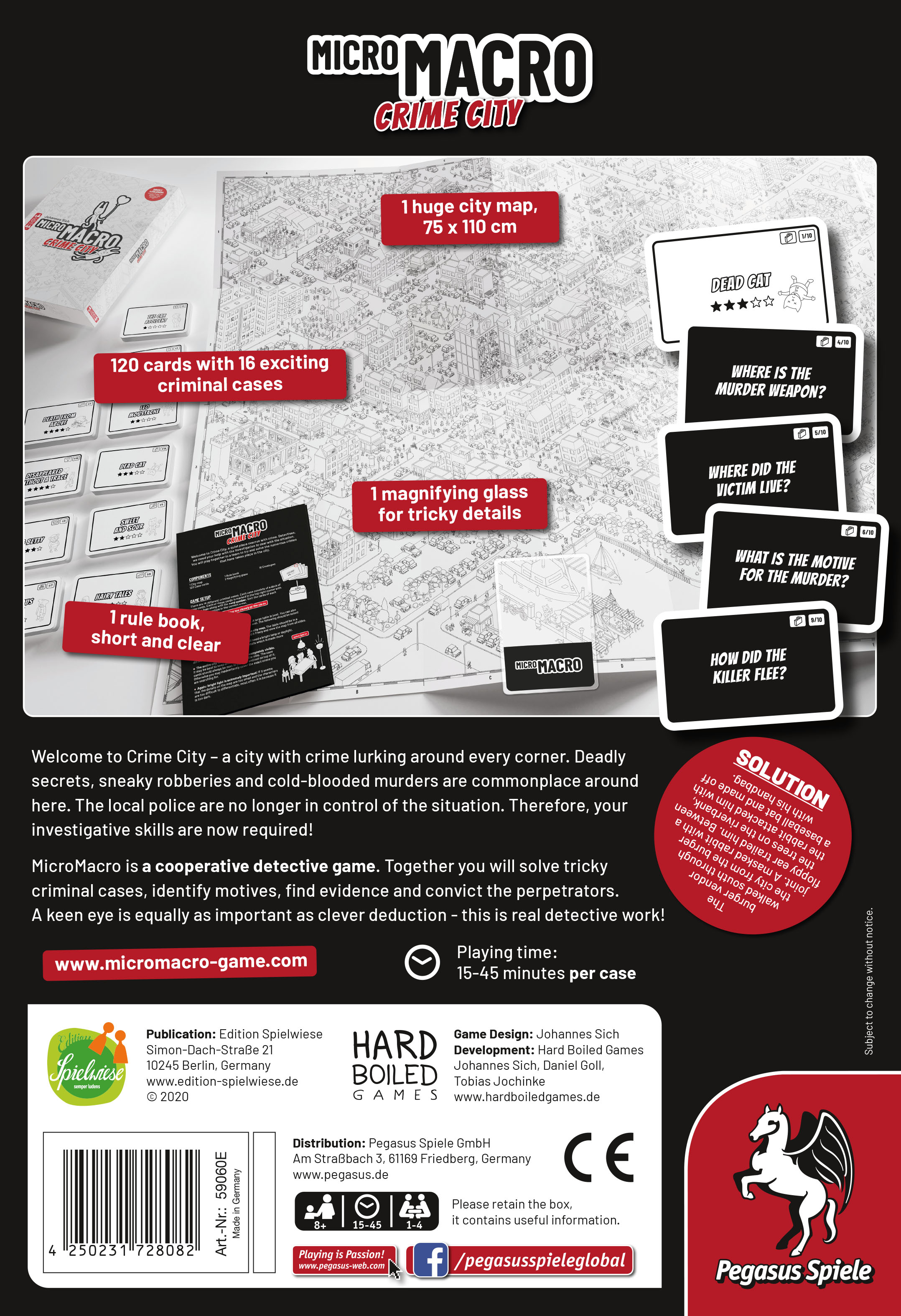 Pegasus Spiele microMACRO Crime City - EN Obrázek
