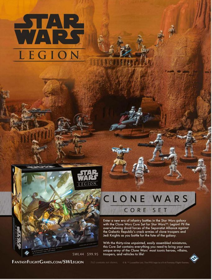 Fantasy Flight Games Star Wars Legion: Clone Wars Core Set Obrázek