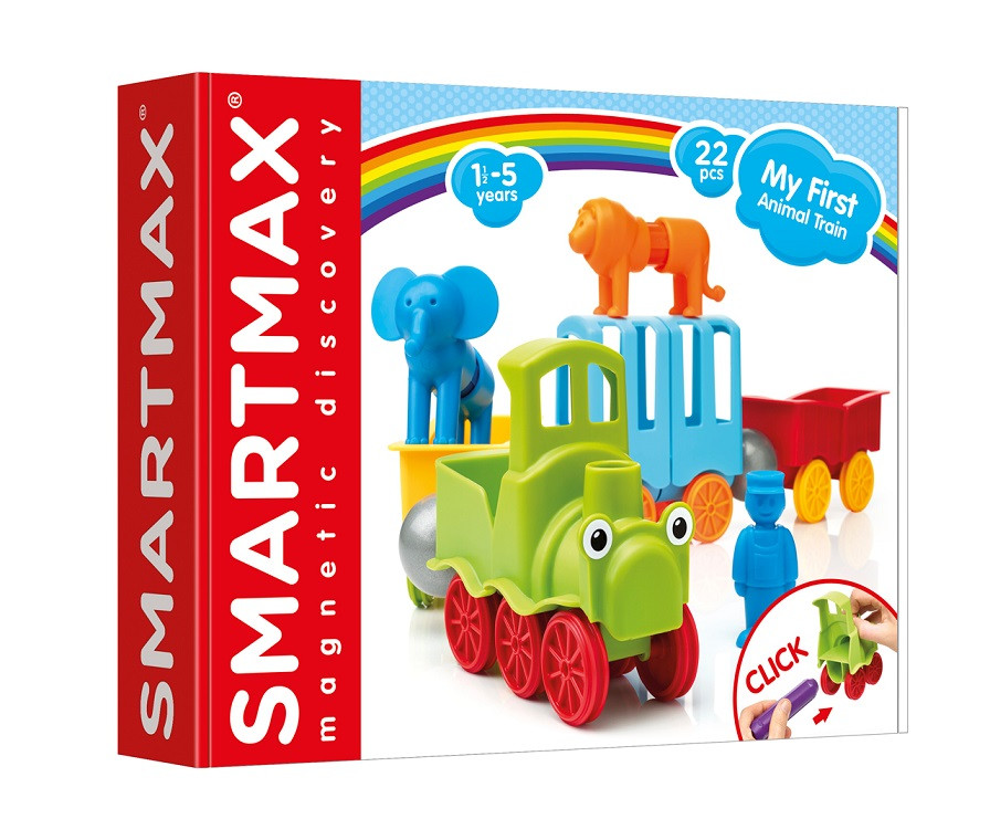 SmartMax - Můj první vláček se zvířátky - 22 ks