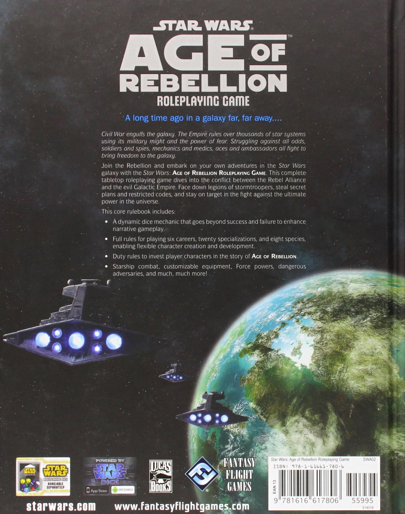 Fantasy Flight Games Star Wars Age of Rebellion RPG: Core Rulebook Obrázek