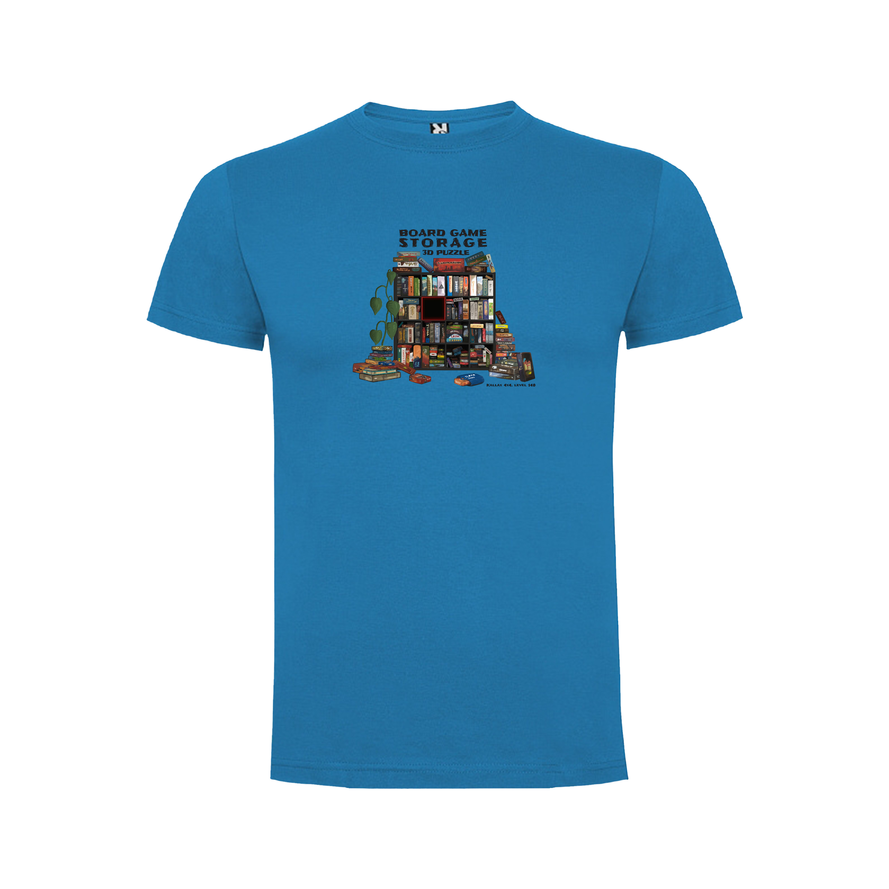 TLAMA games T-shirt "Storage 3D Puzzle" Barva: Azurová modrá, Velikost: L