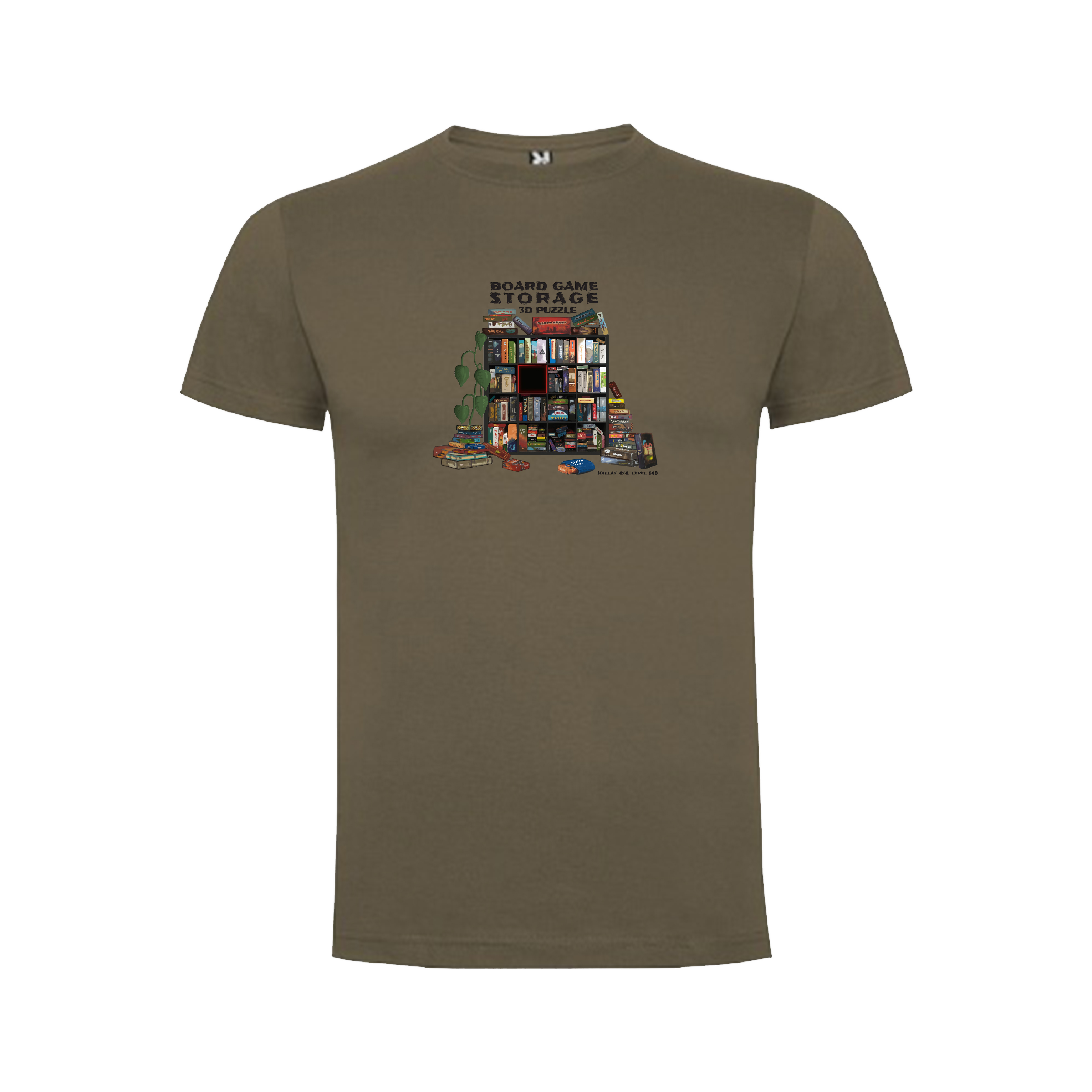 TLAMA games T-shirt "Storage 3D Puzzle" Barva: Ořechová hnědá, Velikost: S