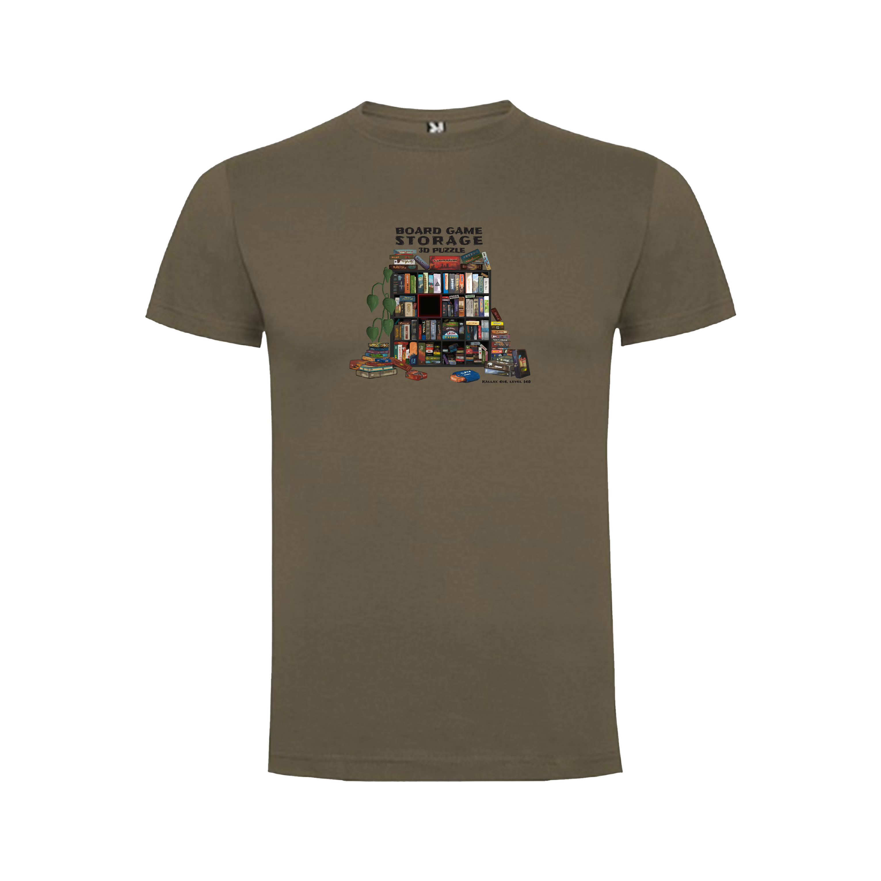 TLAMA games T-shirt "Storage 3D Puzzle" Barva: Ořechová hnědá, Velikost: XL