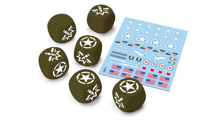 Gale Force Nine World of Tanks Miniatures Game - U.S.A. Dice and Decals