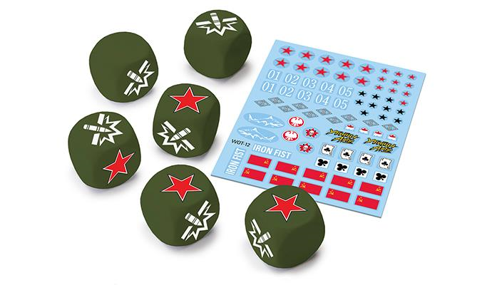 Levně Gale Force Nine World of Tanks Miniatures Game - U.S.S.R Dice and Decals