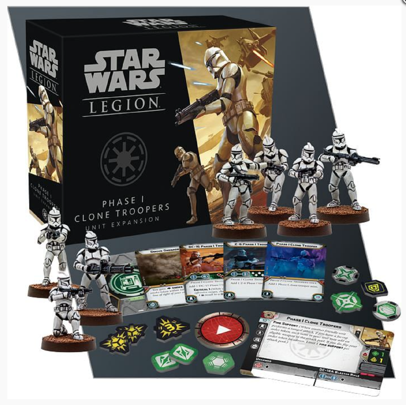 Fantasy Flight Games Star Wars Legion: Phase I Clone Troopers Unit Expansion Obrázek