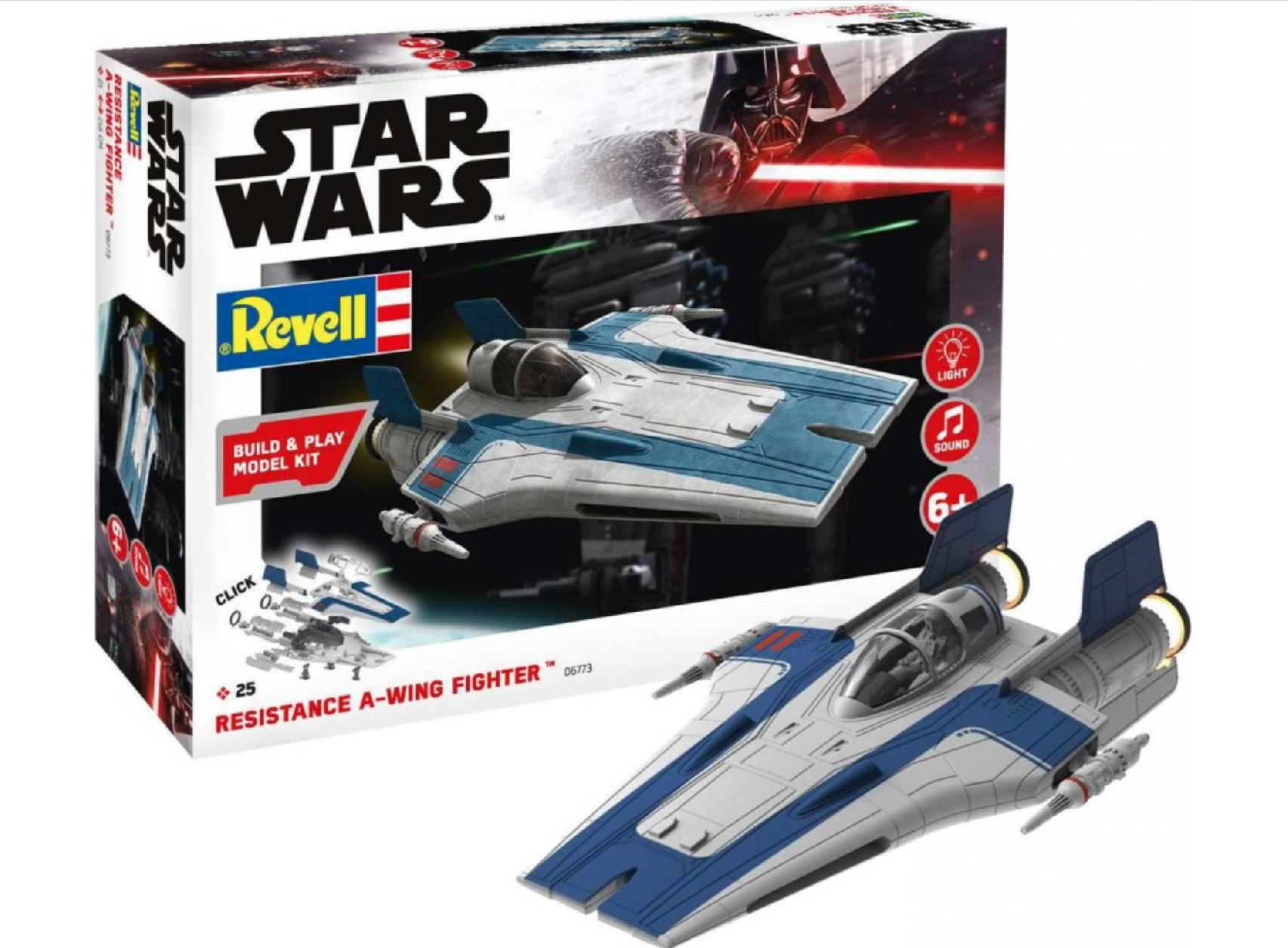 Revell Star Wars - Resistance A-wing Fighter, modrý