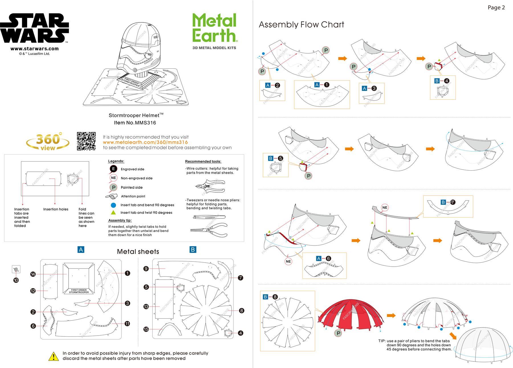 Fascinations Metal Earth: Star Wars Stormtrooper Helmet Obrázek
