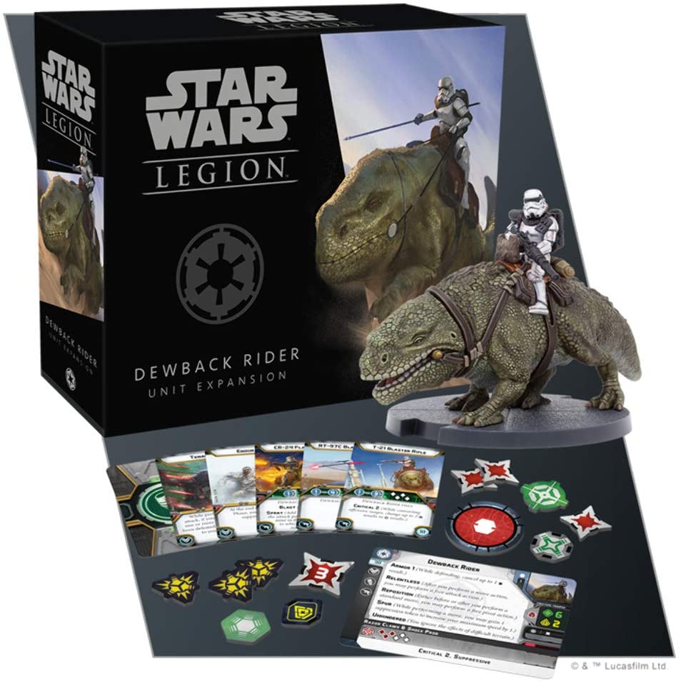 Fantasy Flight Games Star Wars: Legion - Dewback Rider Unit Expansion Obrázek