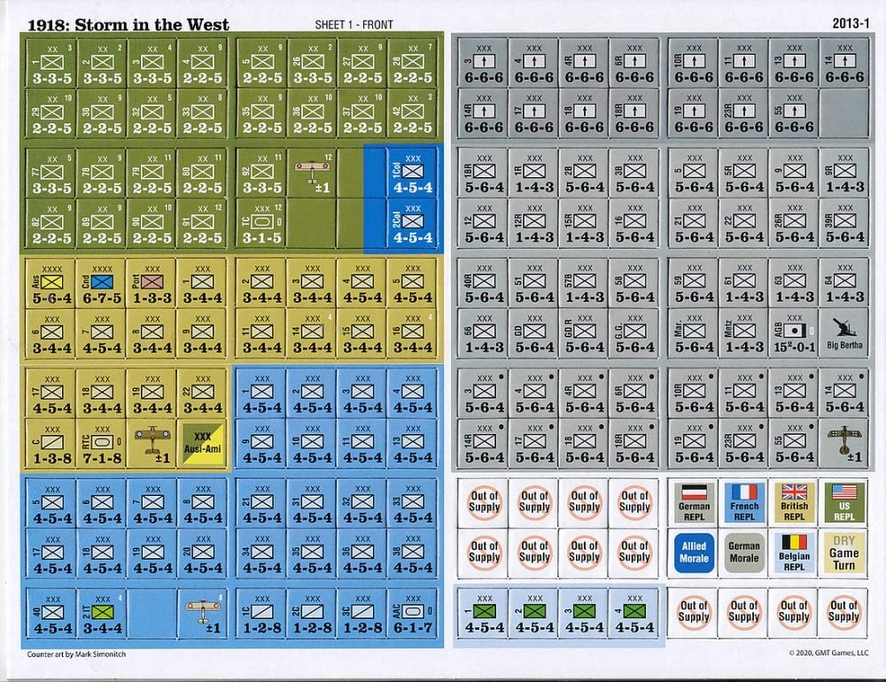 GMT Games 1918/1919: Storm in the West Obrázek