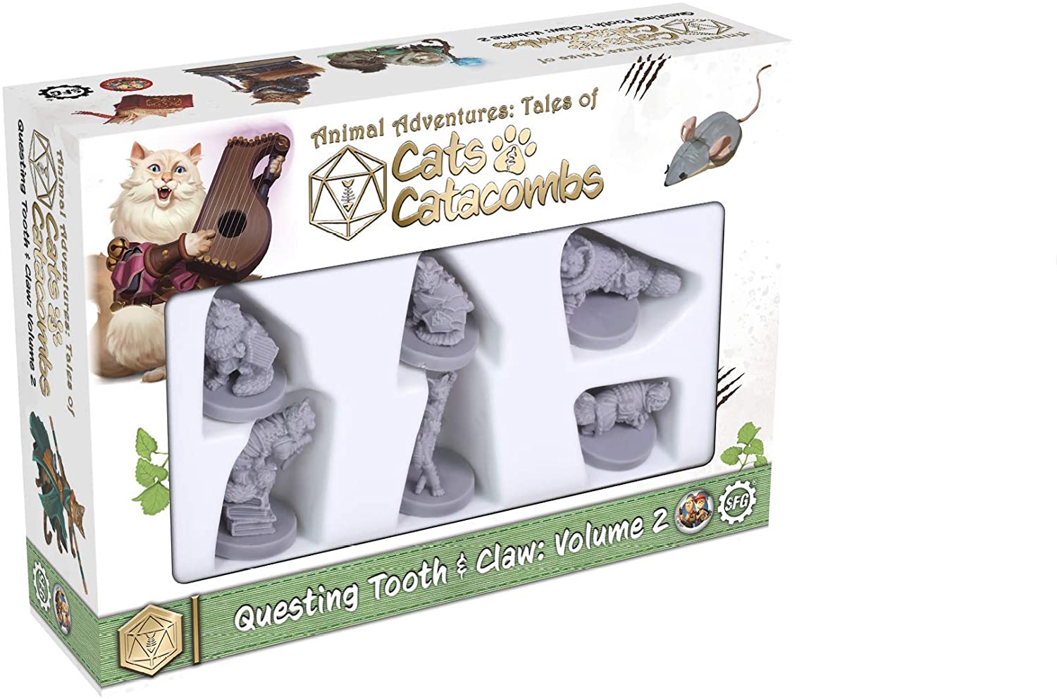 Steamforged Games Ltd. Animal Adventures: Cats & Catacombs - Questing Tooth & Claw: Volume 2