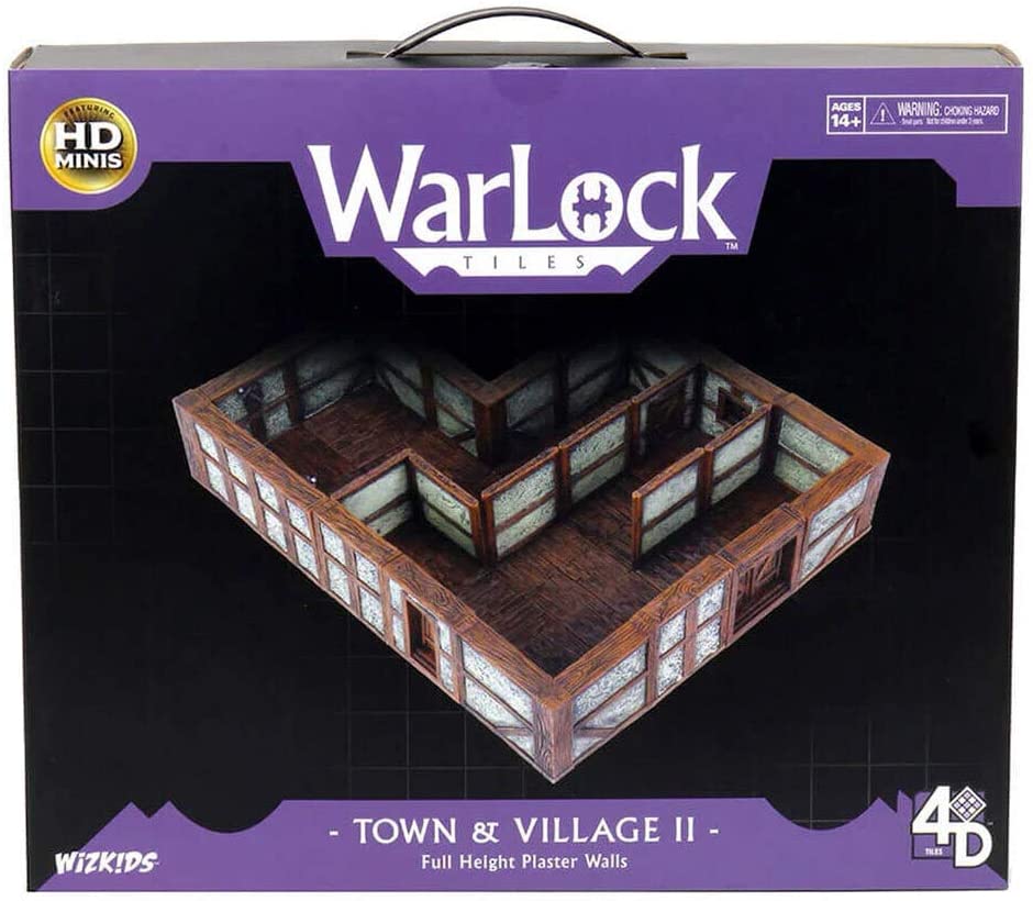 Levně WizKids WarLock Tiles: Town & Village II - Full Height Plaster Walls
