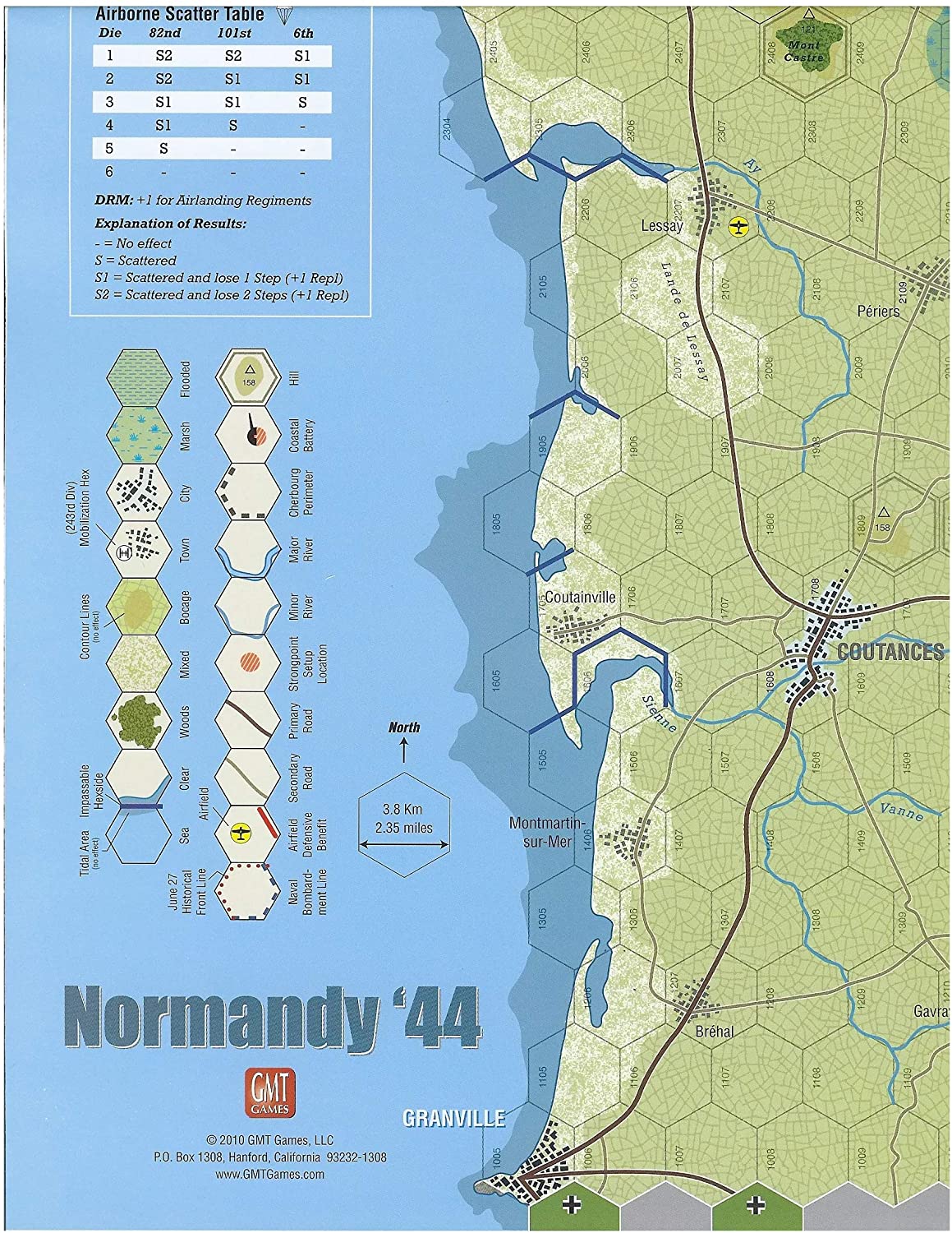Levně GMT Games Normandy '44 Mounted Map