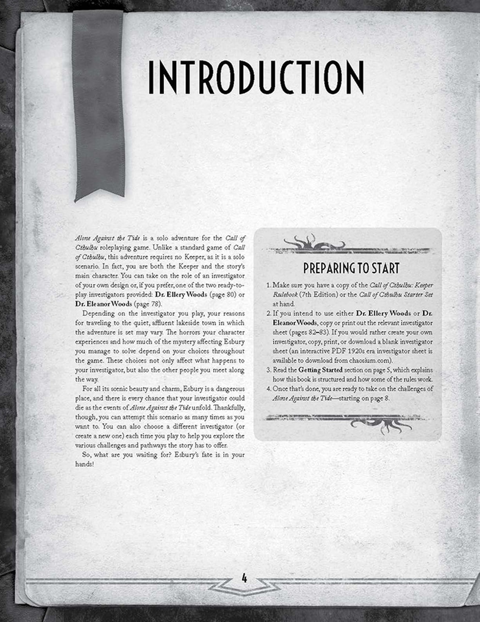 Chaosium Call of Cthulhu RPG - Alone Against the Tide Obrázek