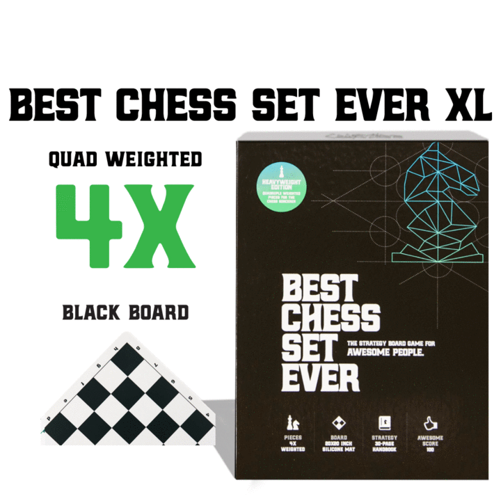 Levně Best Chess Set Ever XL (Black Board) 4X