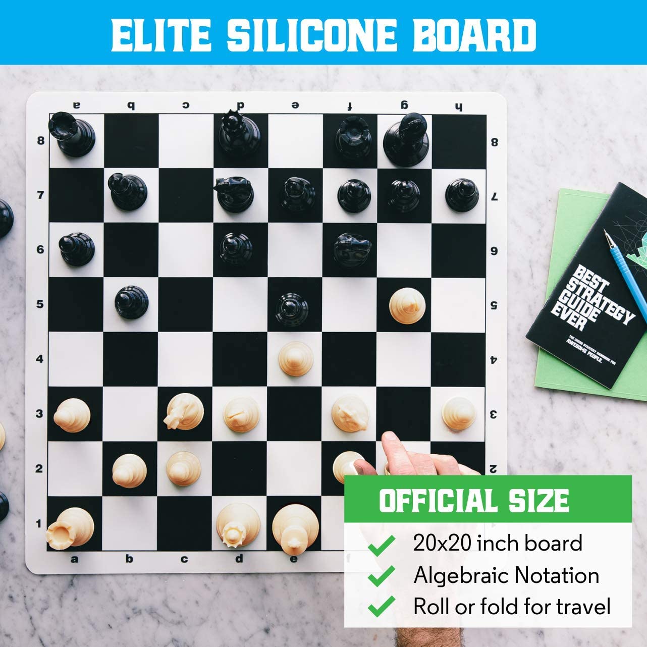 Best Chess Set Ever (Black Board) 3X Obrázek