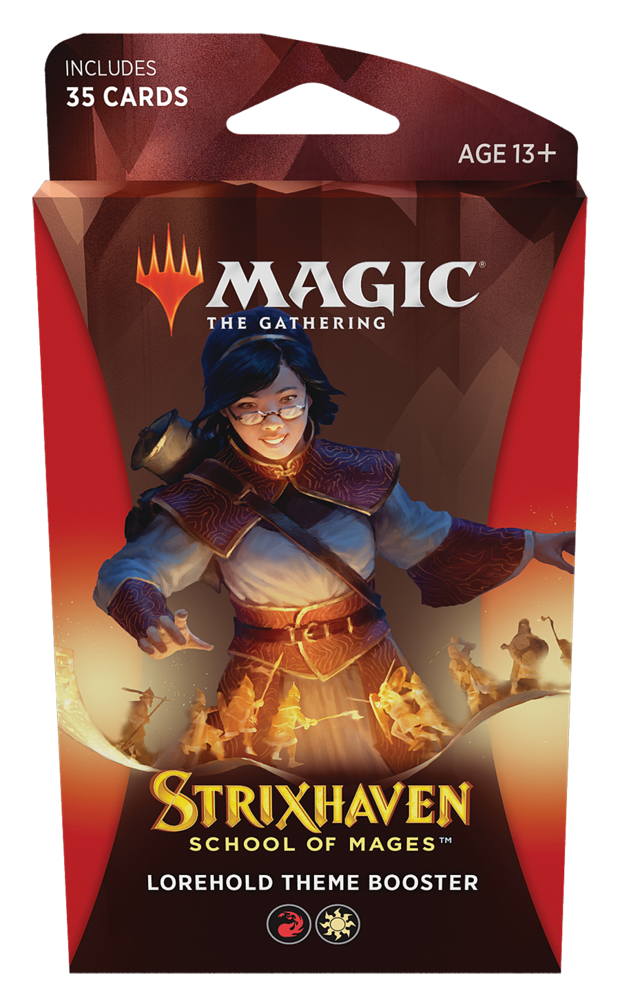 Levně Wizards of the Coast Magic The Gathering - Strixhaven: School of Mages Theme Booster Varianta: Lorehold Theme Booster