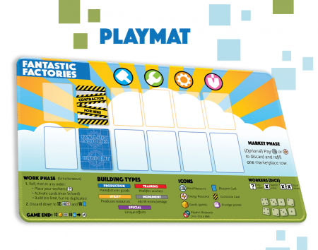 Greater Than Games Fantastic Factories: Playmat