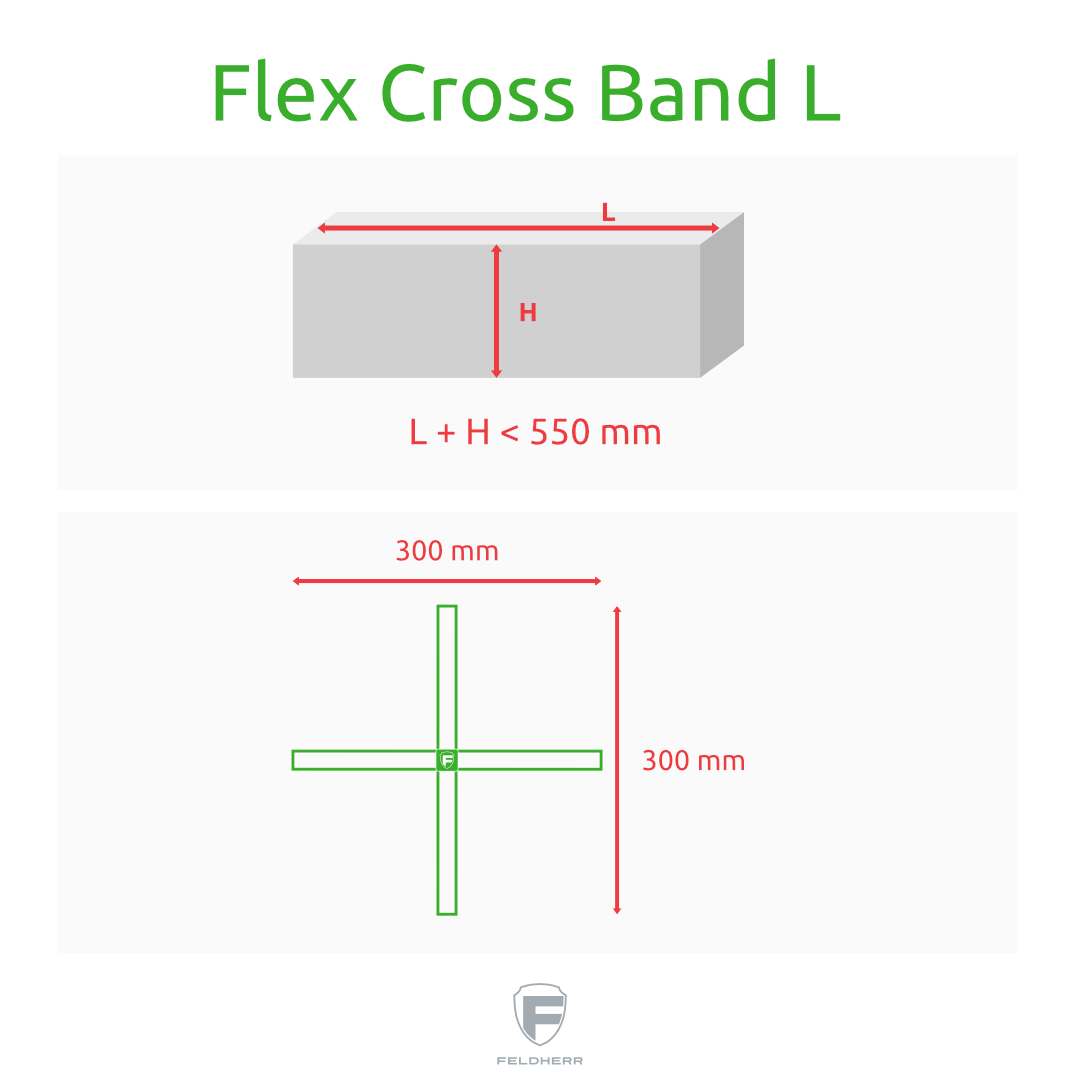 Feldherr Flex Cross Band - L (3ks) Obrázek