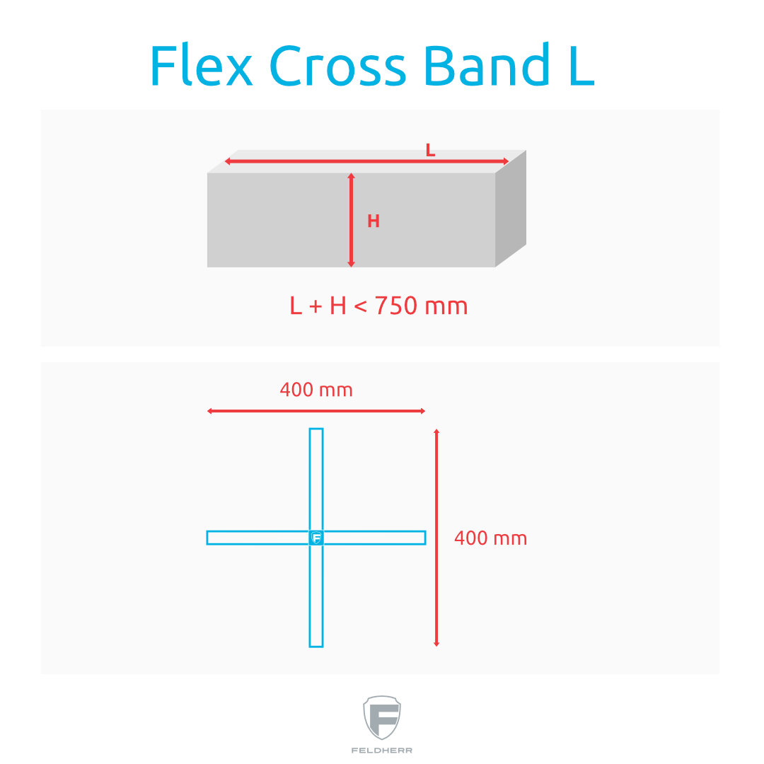 Feldherr Flex Cross Band - XL (3ks) Obrázek