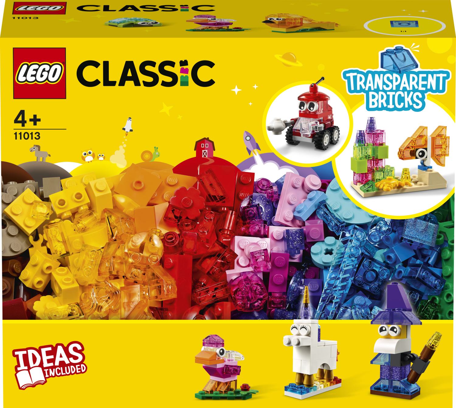 Levně LEGO Průhledné kreativní kostky 11013