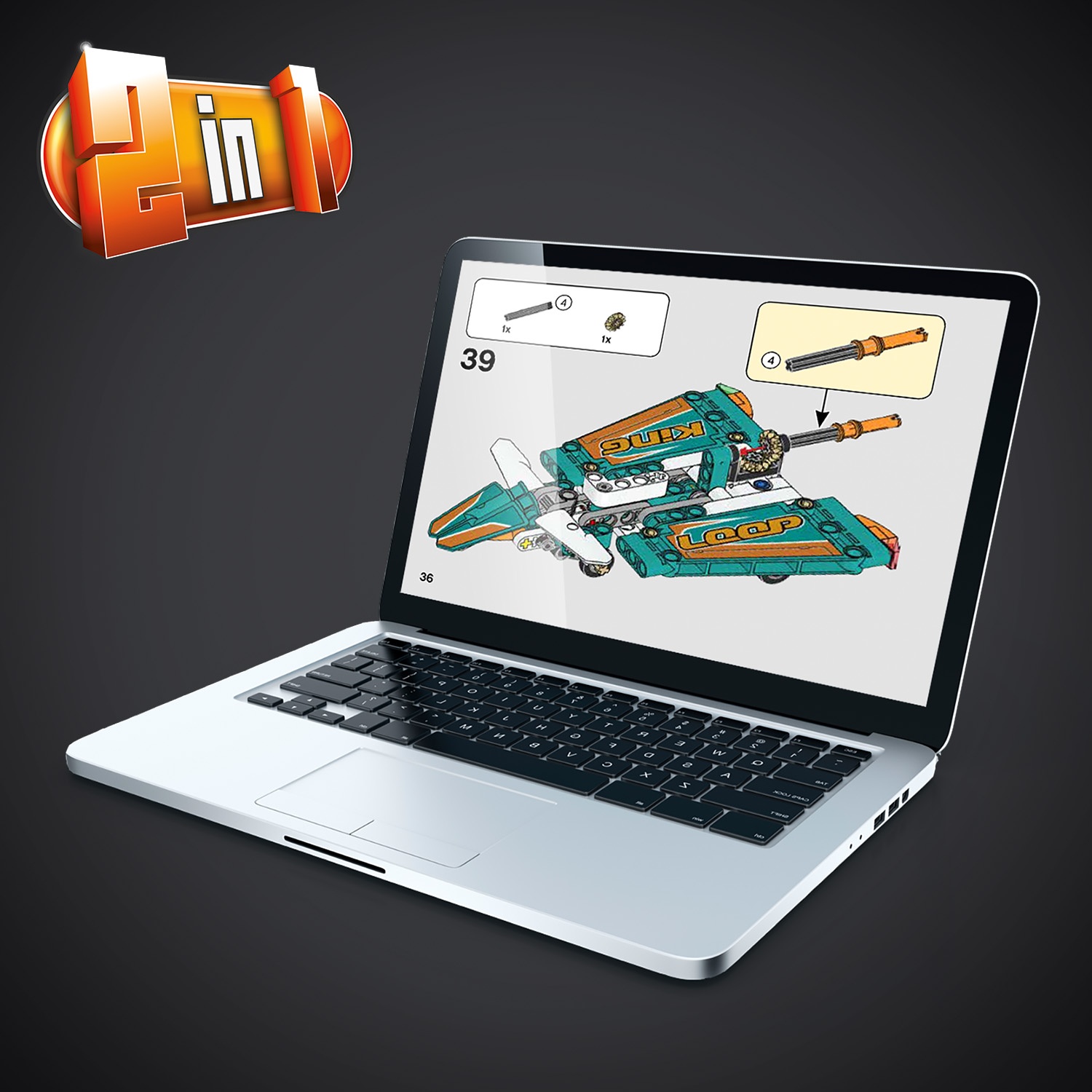 LEGO Závodní letadlo 42117 Obrázek