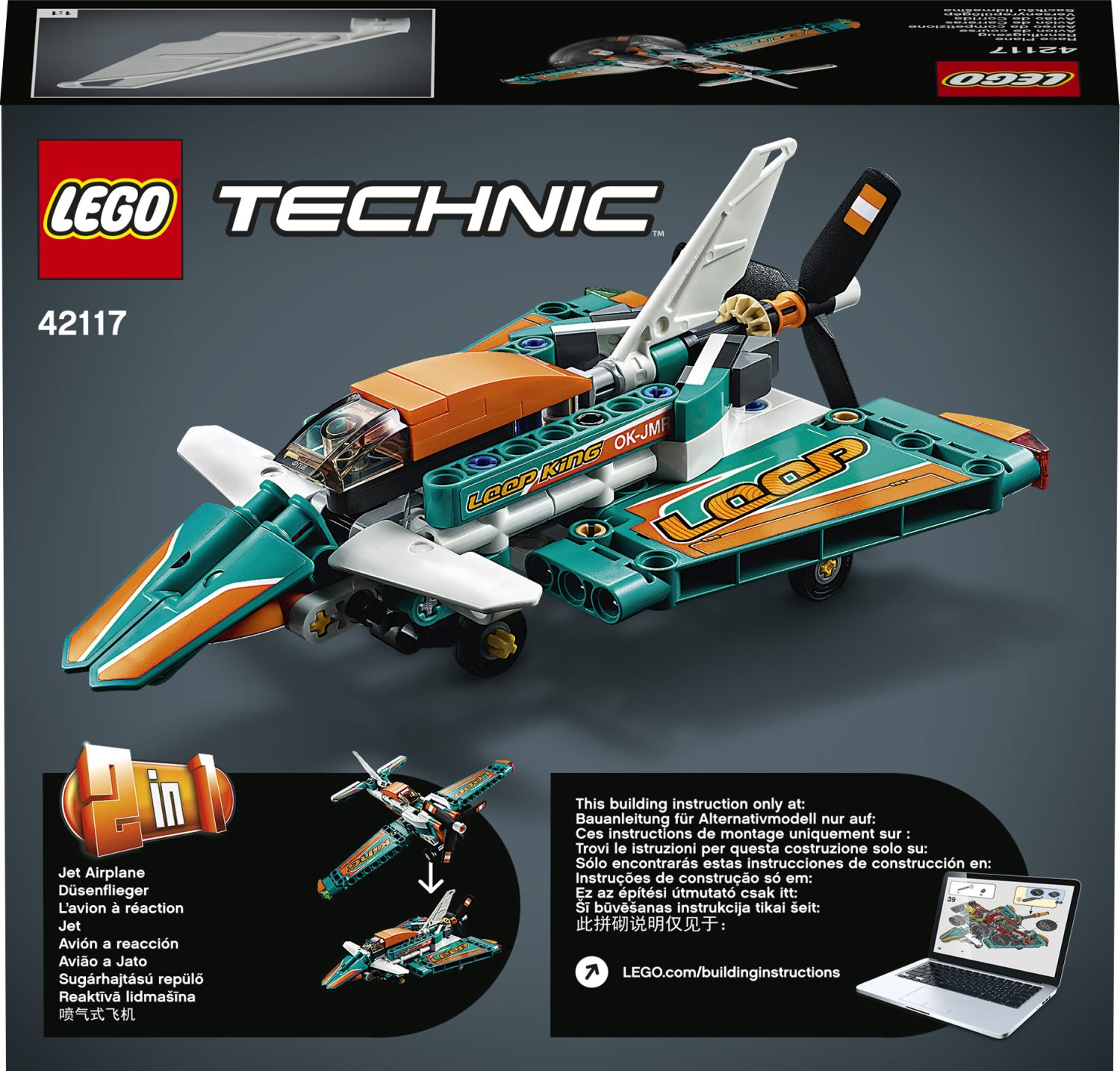 LEGO Závodní letadlo 42117 Obrázek