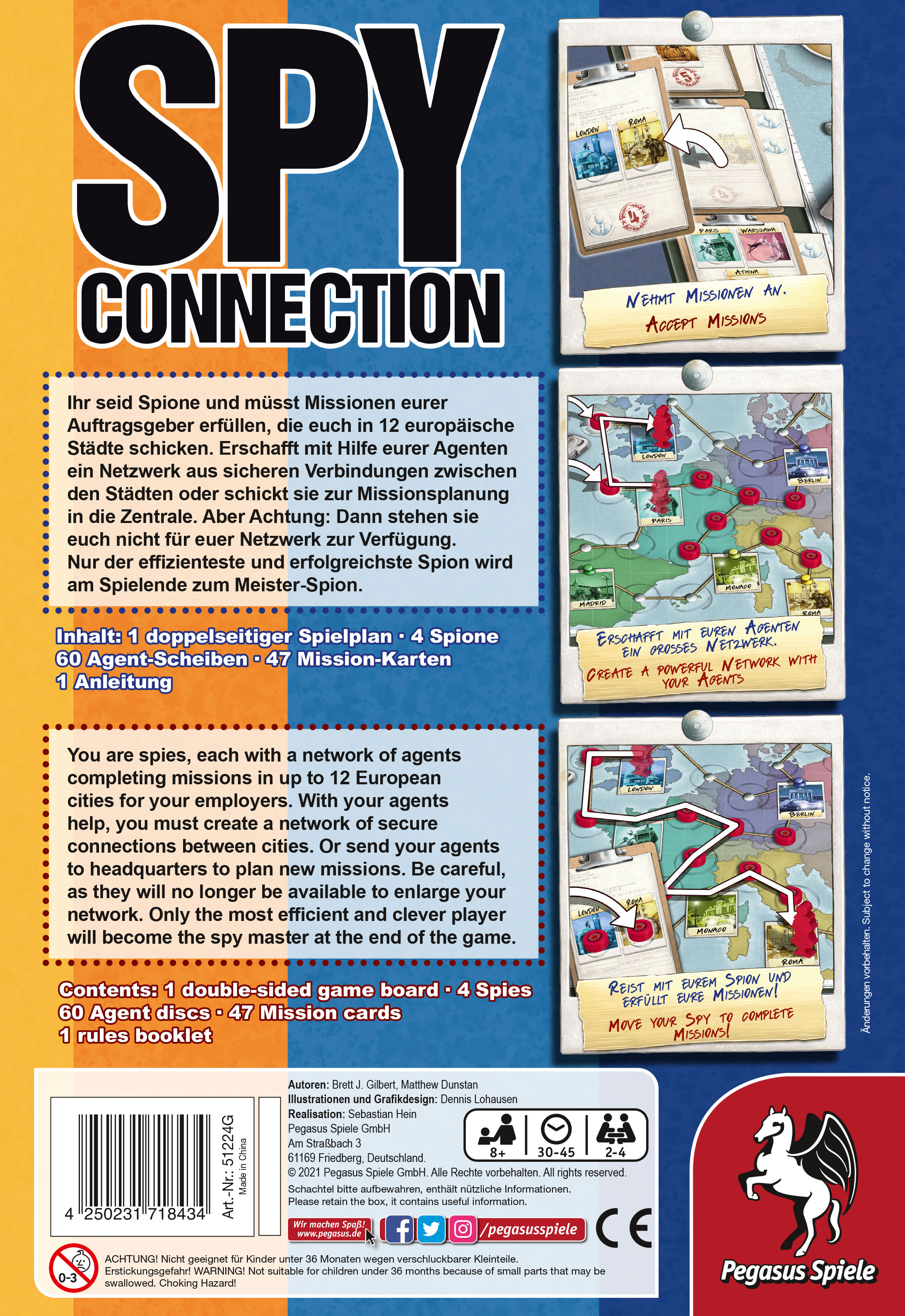 Pegasus Spiele Spy Connection Obrázek