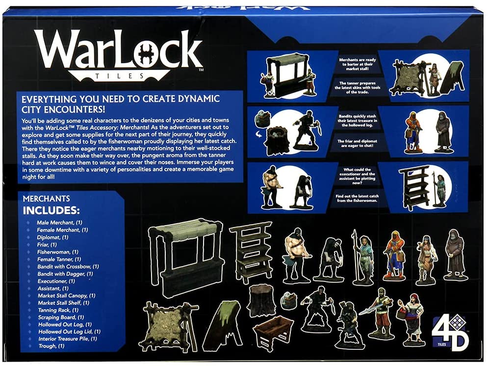 WizKids WarLock Tiles: Accessory - Merchants Obrázek