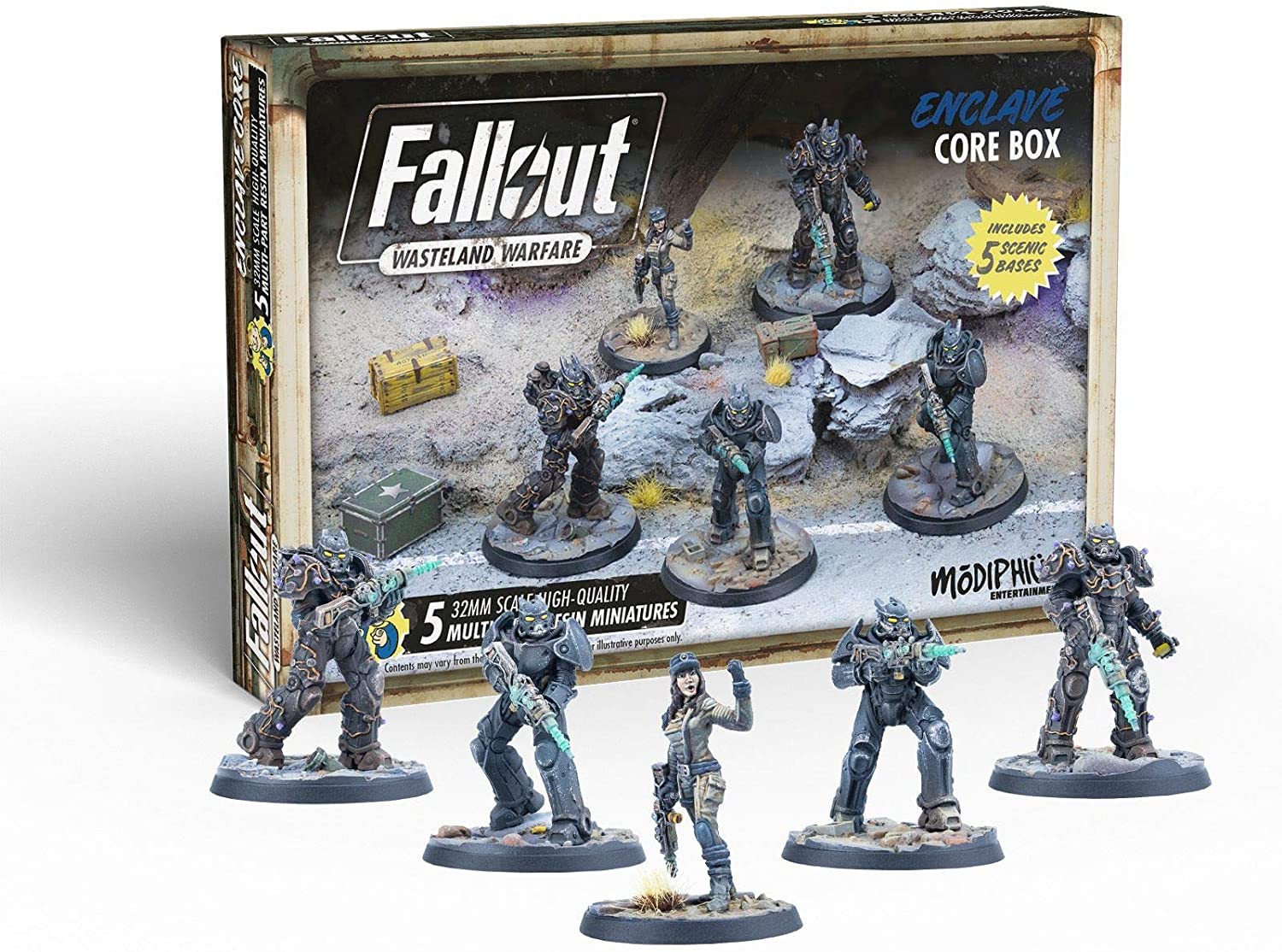 Modiphius Entertainment Fallout: Wasteland Warfare - Enclave: Core Box