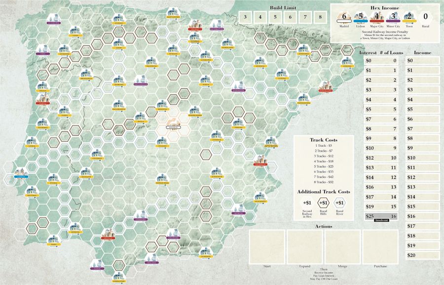 Rio Grande Games Iberian Railways Obrázek